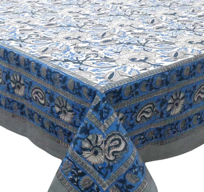 Blue and White Tablecloth Anise Home