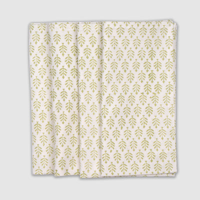 Anise Green Leaf Napkins - Set of 4 Anise Home