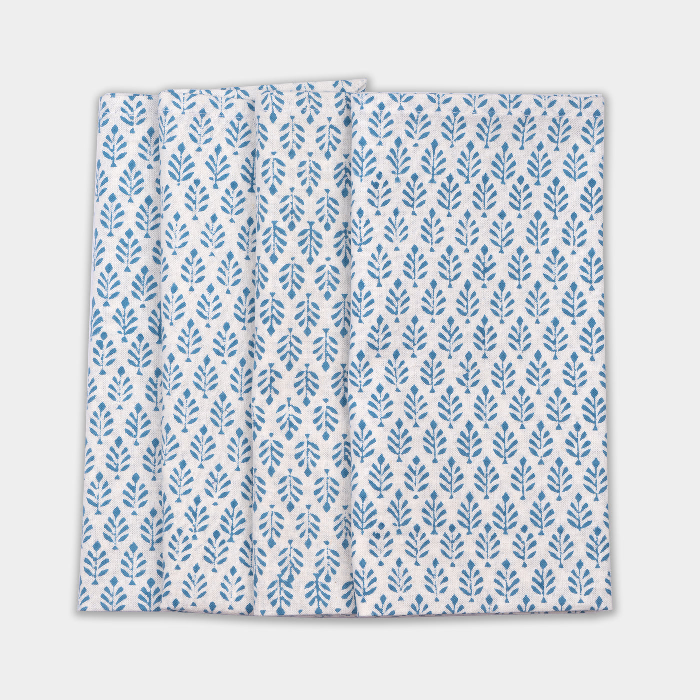 Anise Blue Leaf Napkins - Set of 4 Anise Home