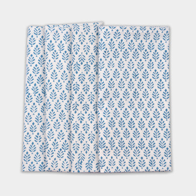 Anise Blue Leaf Napkins - Set of 4 Anise Home