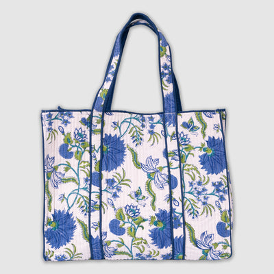 Emily Quilted Tote Bag Anise Home