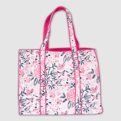 Sarah Quilted Tote Bag Anise Home