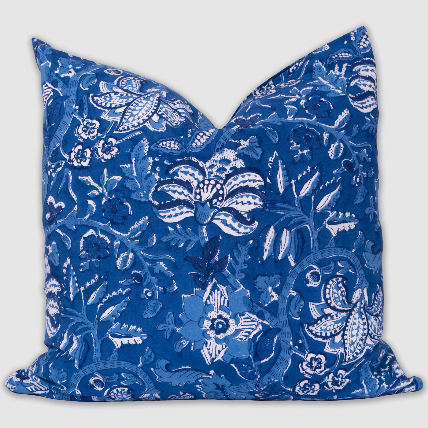 Olivia Block Print Cushion Cover Anise Home