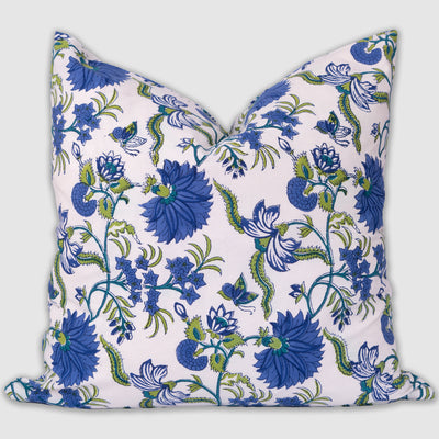 Nova Block Print Cushion Cover Anise Home