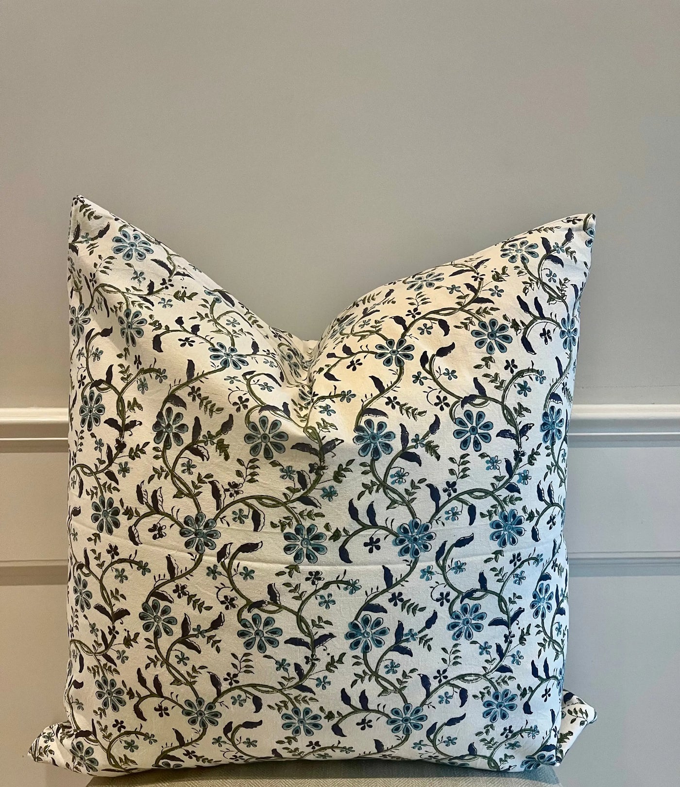 Green and Blue Cushion Cover Anise Home