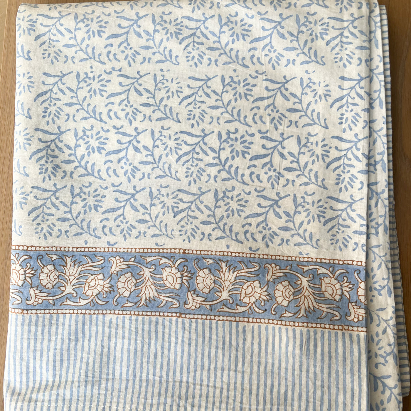 Blue Cora Tablecloth Anise Home