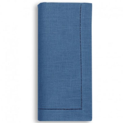 Dark Blue Linen Napkins Set of 6 Anise Home