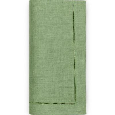 Green Linen Napkins Set of 6 Anise Home