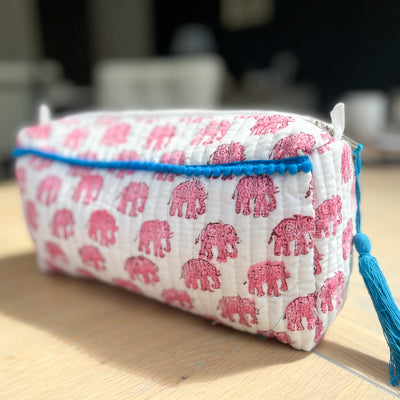 Pink Elephant Cosmetic Bag Anise Home