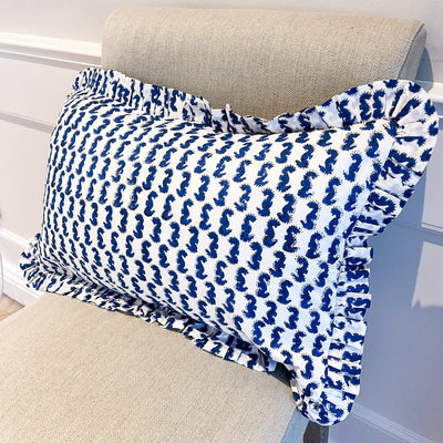 Seahorse Cushion Cover Anise Home