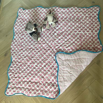 Small Pink Elephant Quilt Anise Home